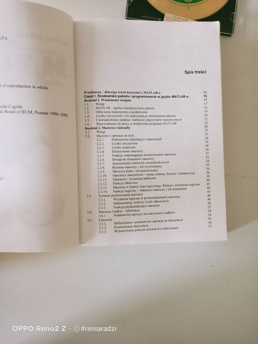 Matlab. Obliczania numeryczne i ich zastosowanie, A. Zalewski,