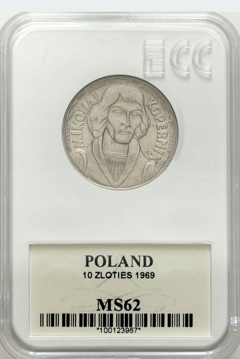 PRL 10 zł 1969 Kopernik