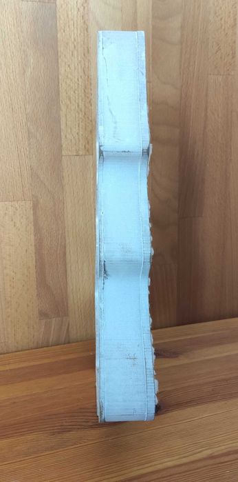 Drewniana choinka biała dekoracja