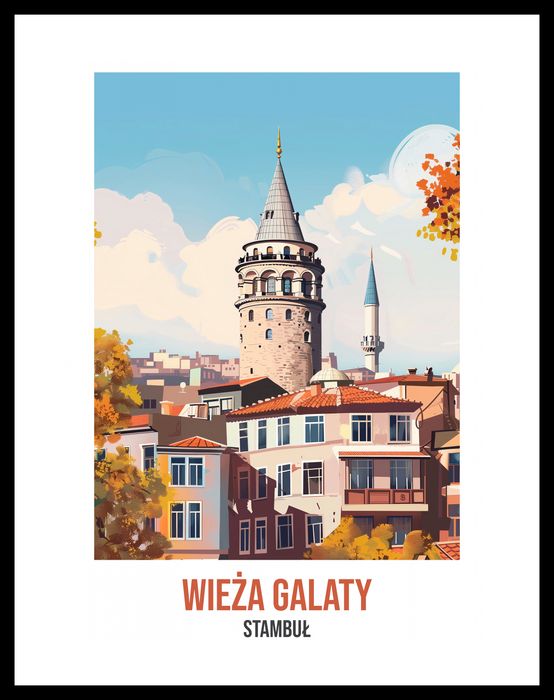 Plakat 30x40cm Wieża Galaty