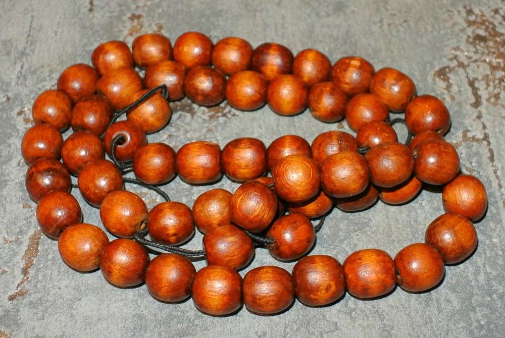 Drewniane korale - długie
