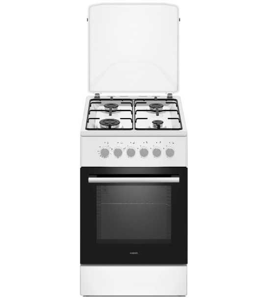 Kuchnia gazowo-elektryczna MPM 56-KGE-03 50cm 58l Klasa A 4 palniki Zapalarka łatwe czyszczenie 09.02/02o