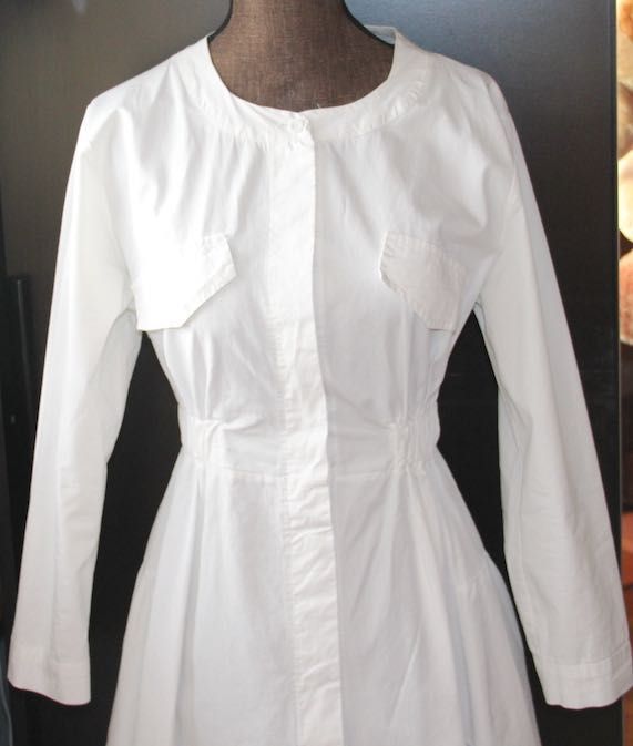 yoshe sukienka biała ecru bawełna s 36 xs 34