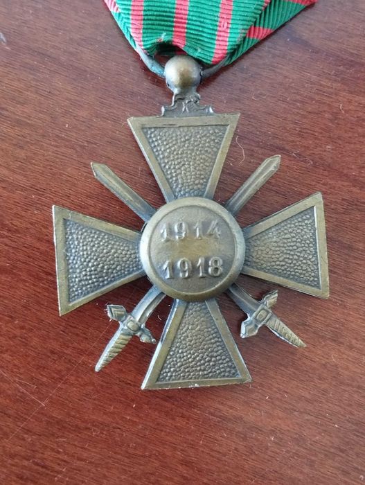 Medalha Militar Francesa - Croix de Guerre 1914-19