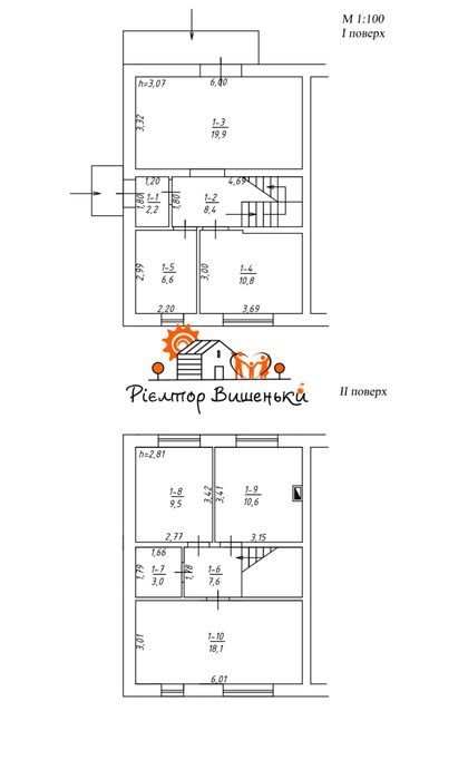 Продаж дуплексу с. Вишеньки , Бориспільський район