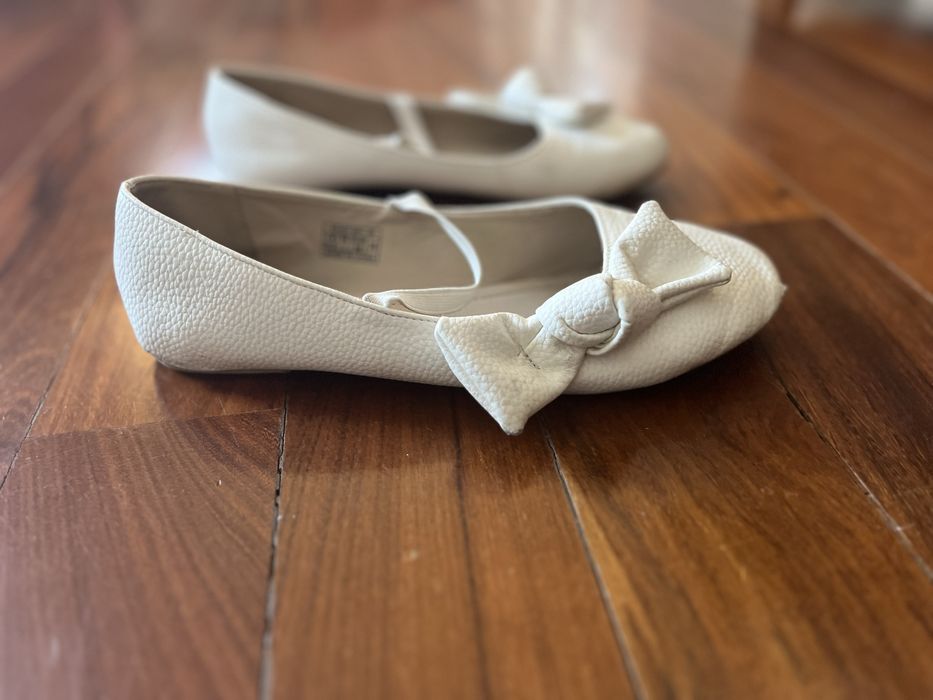 Baleriny, balerinki białe dla dziewczynki 38 RESERVED