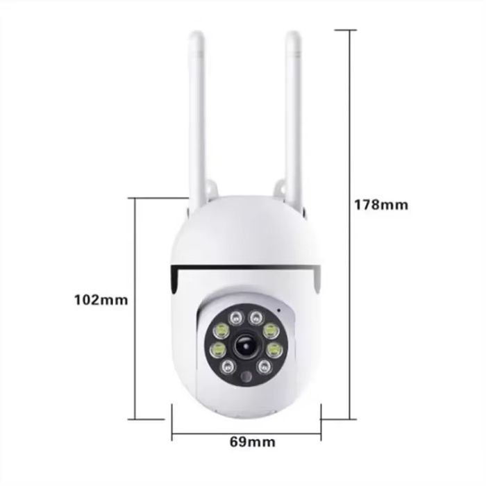 Câmara de vigilância de segurança sem fio, wi-fi, ambiente externo.