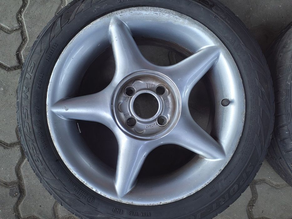 Jantes Vw  R15 Com Pneus 185/55 Furação 4X100