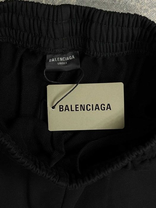 Штани BALENCIAGA спортивки sweatpants чорні штаны черные black