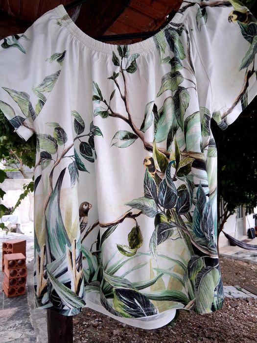 Calça Lefties,com blusa local.