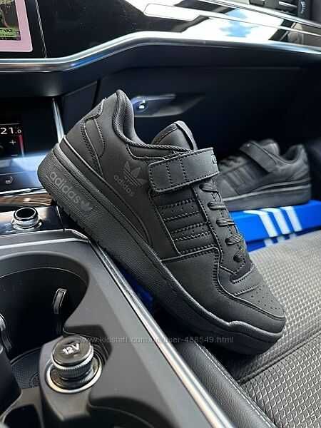 Чоловічі кросівки Adidas Forum 84 Low Black, нубук