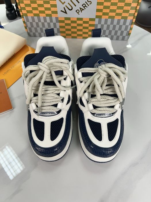 Кросівки Снікерси Louis Vuitton Skate Sbeakers White / Blue