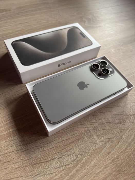 iPhone 15 Pro Max Natural Titanium • Stan Idealny • OKAZJA