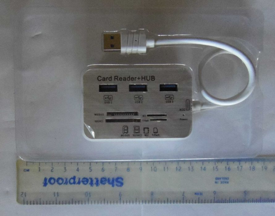 7w1 HUB / rozdzielacz 3x USB3.0 + czytnik kart pamięci