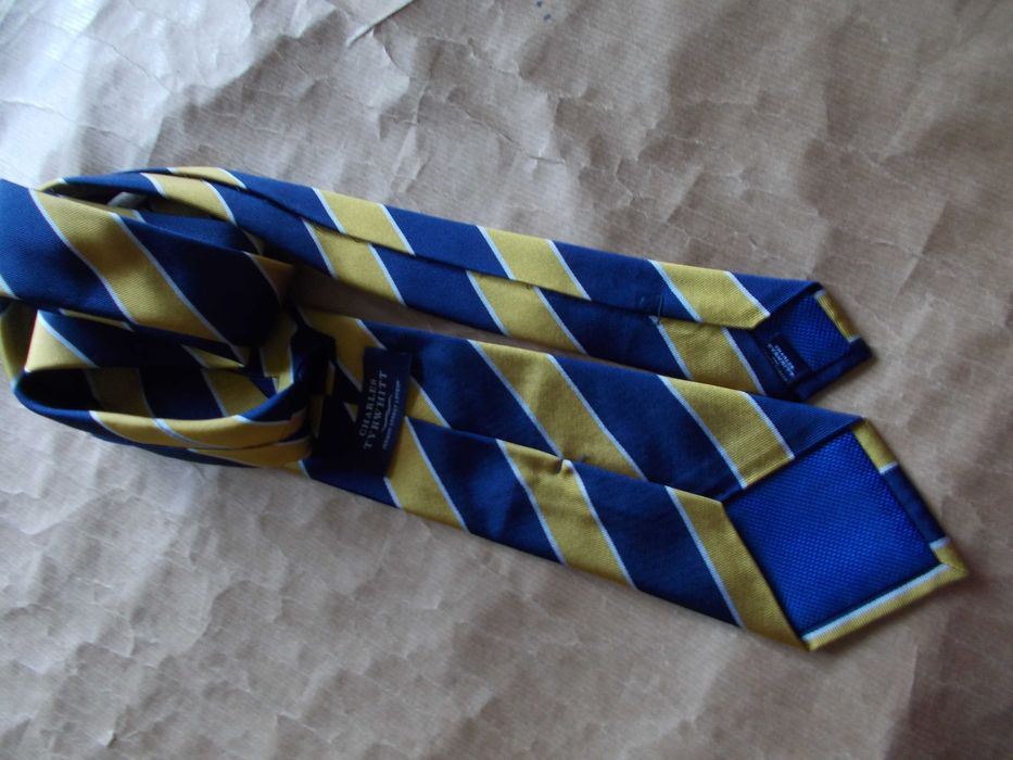 CHARLES TYRWHITT Premium  Krawat Nowy Jedwab  UK