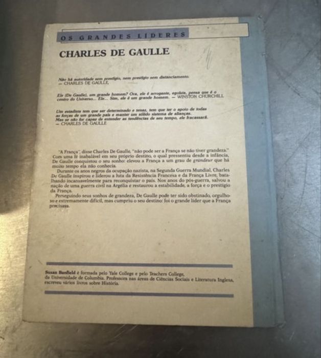 Livro os grandes lideres de gaulle