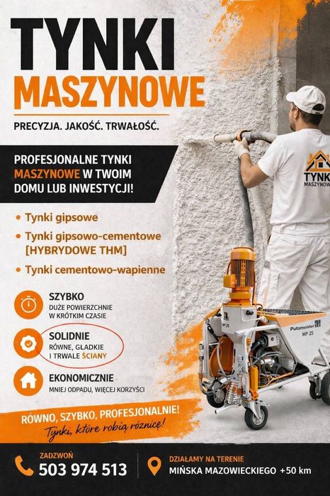 Tynki Gipsowe-Maszynowe