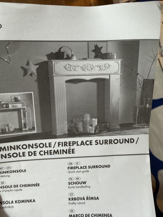 Konsola kominek livarno