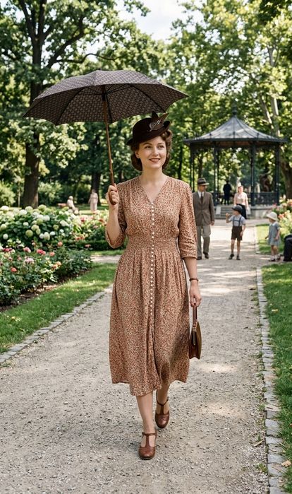 Śliczna sukienka rekonstrukcje historyczne Jöwell