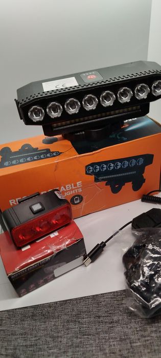 Komplet super mocnego oświetlenia rechargeable gratis wysyłka