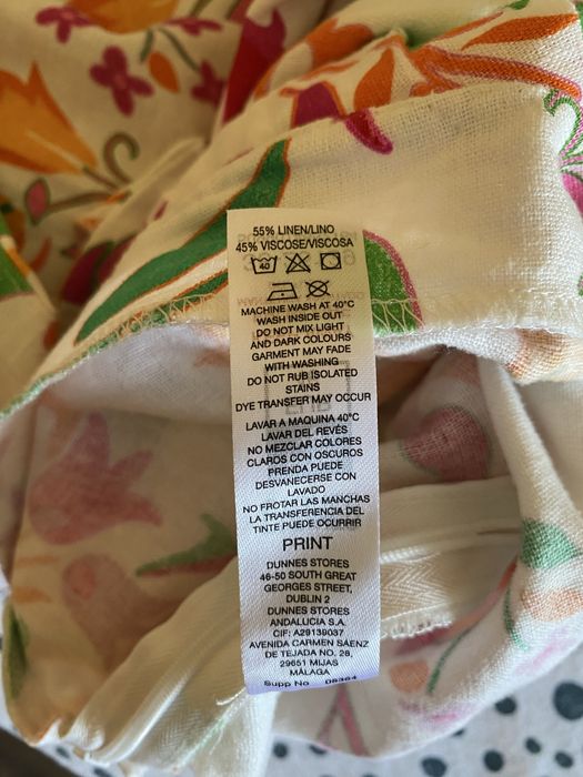 Spodnica len+viscoza cudna fajna duza