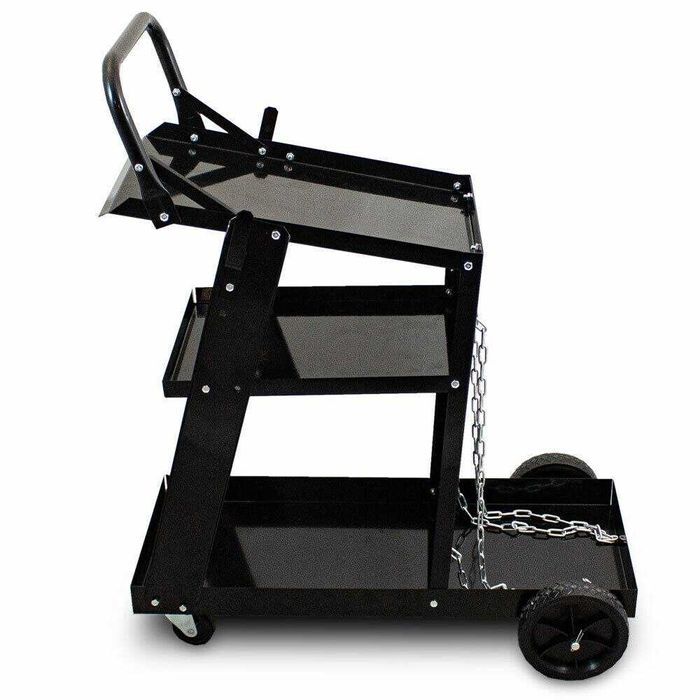 Wózek spawalniczy warsztatowy 3 półki miejsce na butlę gazową