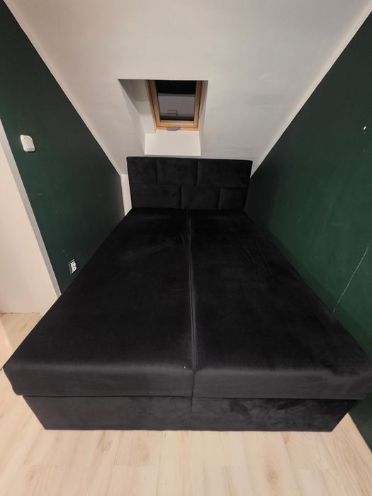 Łóżko sypialniane 140x200 czarne