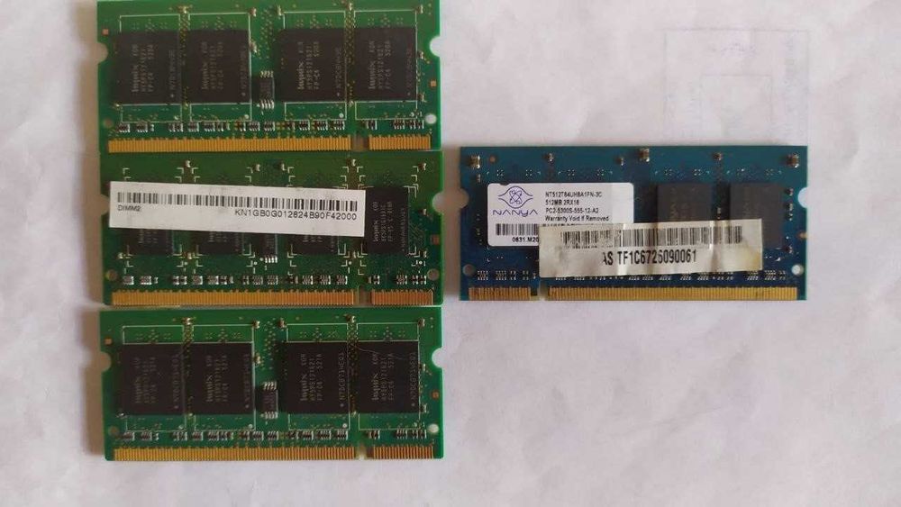 Оперативна память DDR1 DDR2 DDR3 DDR4