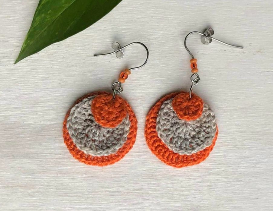 Kolczyki rękodzieło DNk