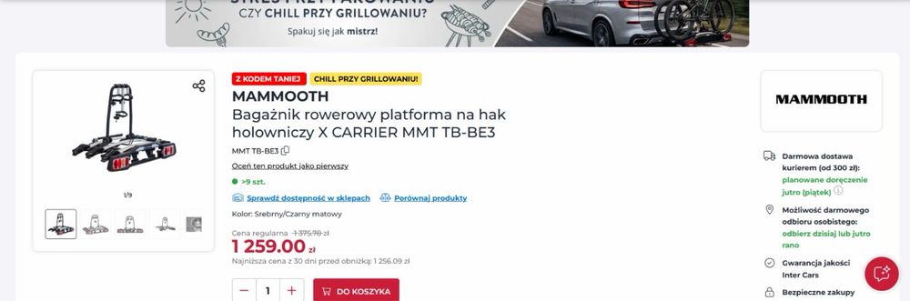 Bagaznik rowerowy