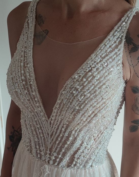 Suknia ślubna rozmiar 34/36 White one Barcelona