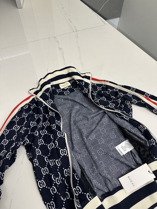 Кофта Gucci.  Костюм Gucci GG Monogram/ Спортивная кофта гуччи синяя