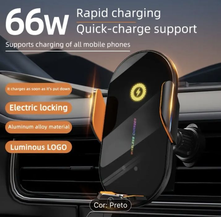 Suporte auto para telemovel