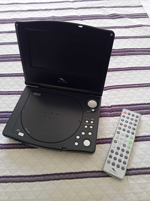 Dvd portátil como novo com comando marca sytech