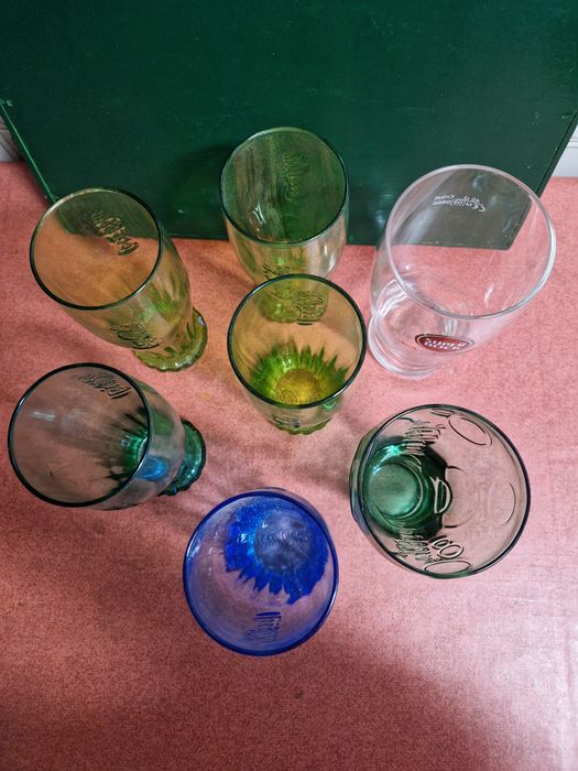 Copos Coca-Cola e Super Bock