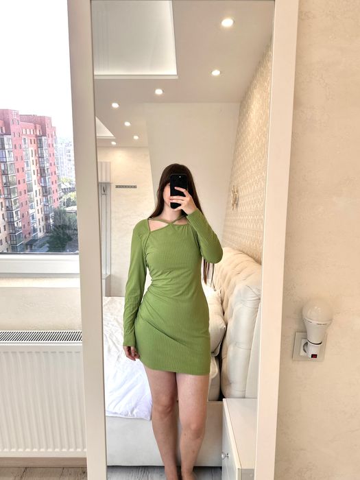 Primark жіноча сукня сексуальна міні салатова женское красивое платье