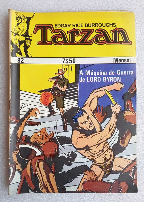 Antigo Livro BD ~ "TARZAN" ~ nº92  ~ APR ~ 1977