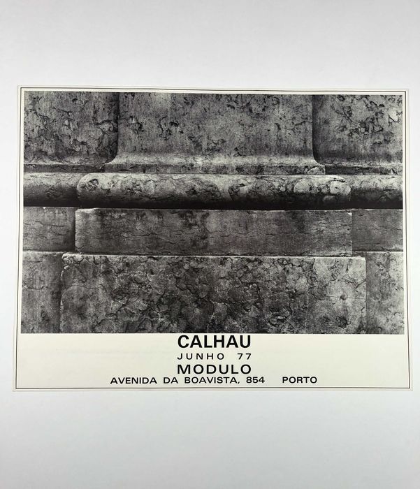 Fernando Calhau Cartaz da exposição Galeria Modulo Porto 1977