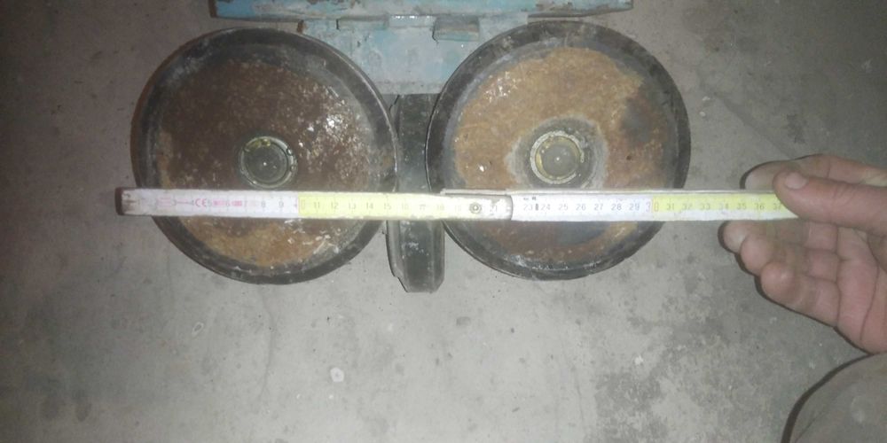 Wózek do bramy suwni 3 kółka fi 150mm solidny