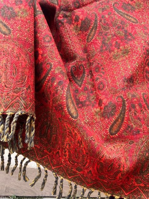 Szal duży ciepły Indie oversize