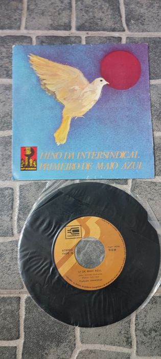 Vinil Single 7" Hino Da Intersindical / Primeiro De Maio Azul (197?)