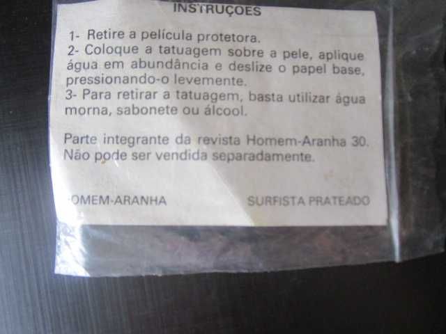 brindes vintage super herois na embalagem (ja aberta) revistas