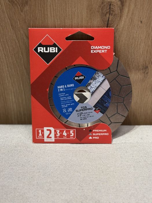 Rubi zestaw tarcz 125 gres, plytki