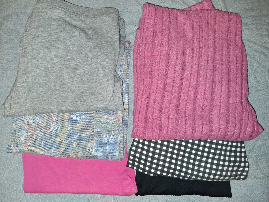 Spodnie dziewczęce leginsy getry 7 par 146/152