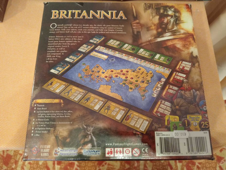 2 jogos de tabuleiro, BRITANNIA, VAMPIRE