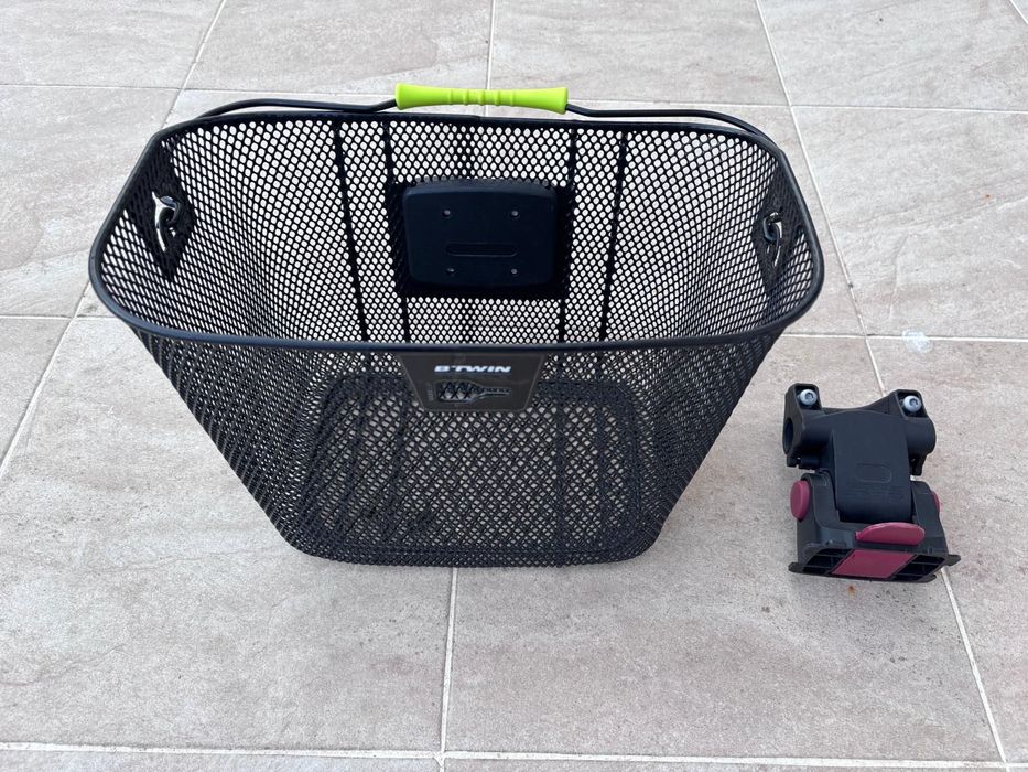 Cesto de Bicicleta Frente 500, 12 Litros, Guiador 22,2-31,8 mm