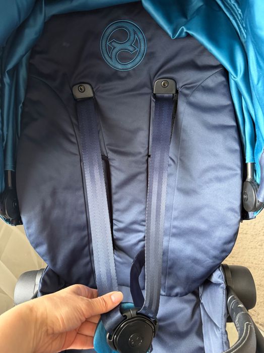 Cybex Priam 4.0 nautical blu,шасі Matt Black