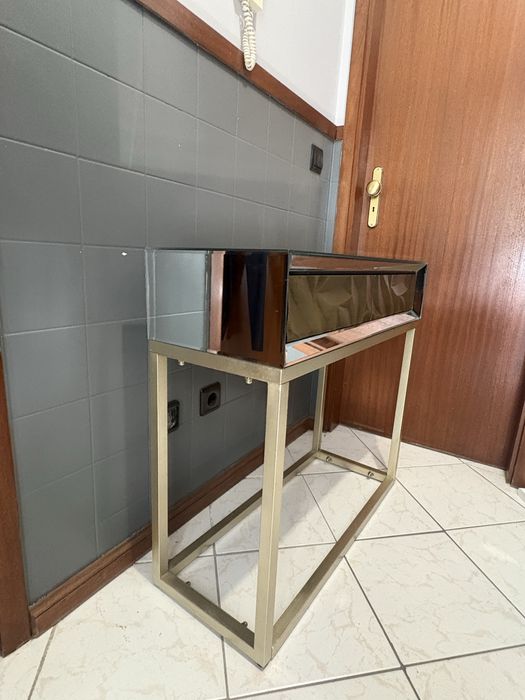 CONSOLA ESPELHADA - C/ duas gavetas