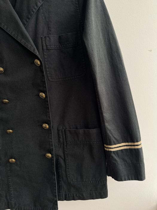Polo Ralph Lauren Women’s Double-Breasted Captain Jacket — Чорний джинсовий жакет, Size 10