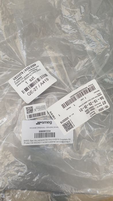 Grzałka oraz czujnik temperatury Smeg